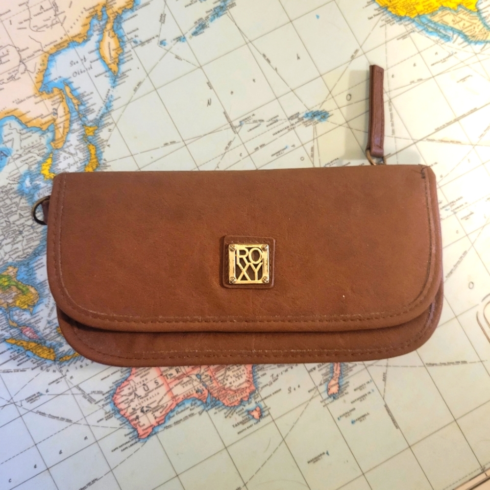 Roxy Tan Leather Wallet